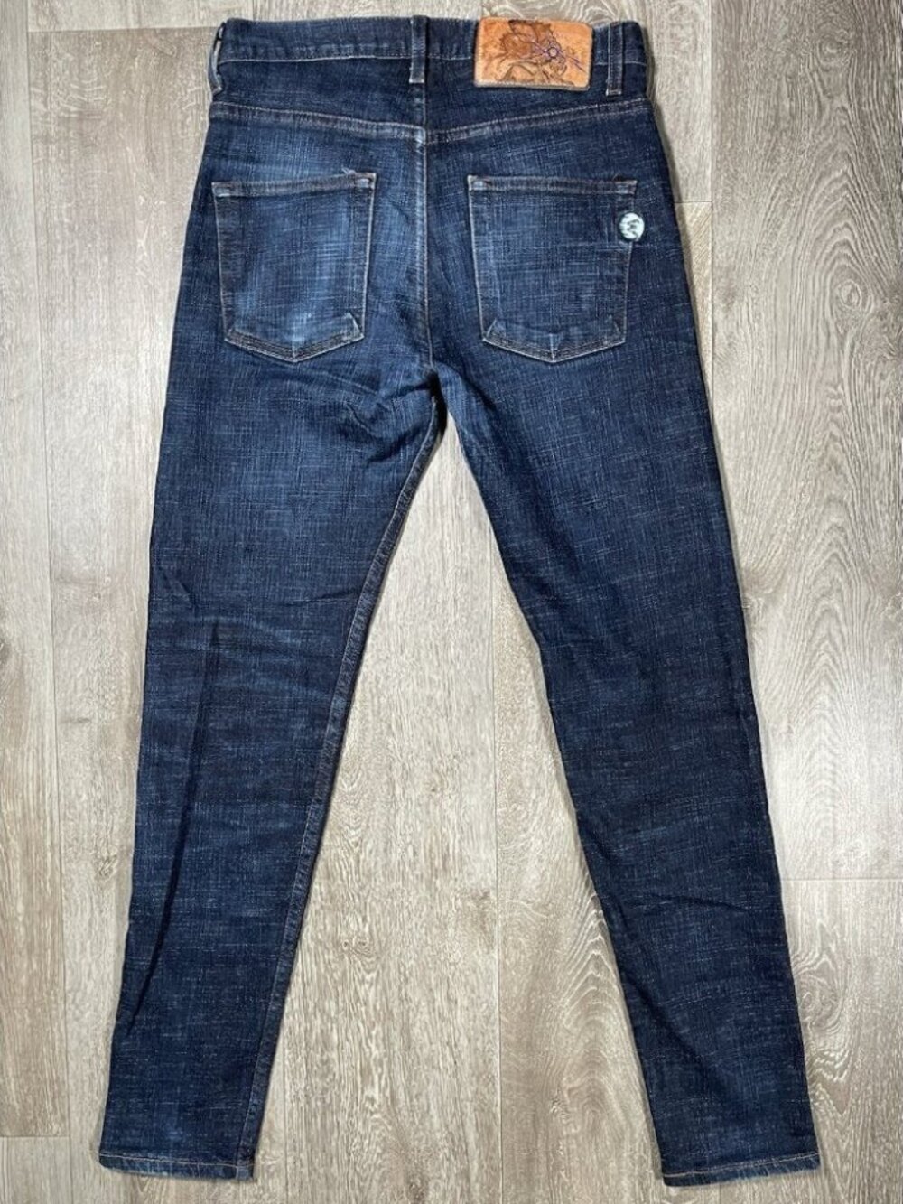 Naked And Famous Ryu Hadouken Selvedge Easy Guy Dark Jeans - Men Size 28 X 30